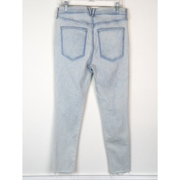 Veronica Beard Jeans Denim Debbie Ankle Skinny High Rise Light Wash Blue Size 31 - Picture 8 of 16